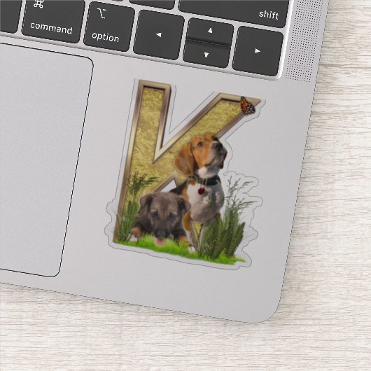 Letter K Birthday Customization Sticker (Detail)