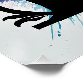 Letter 'K', Bright regenboogmonogram, Kinder naam Perfect Poster (Hoek)