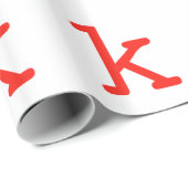 Letter k cadeaupapier (Rol Hoek)