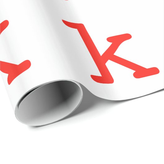 Letter k cadeaupapier (Rol Hoek)
