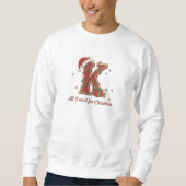 Letter K Christmas Monogram Design Trui (Voorkant)