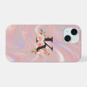 Letter K iPhone 15 Case (Achterkant horizontaal)
