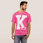 letter K Kentucky Blue T-shirt (Voorkant volledig)