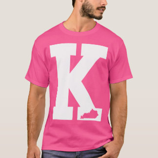  letter K Kentucky Blue T-shirt