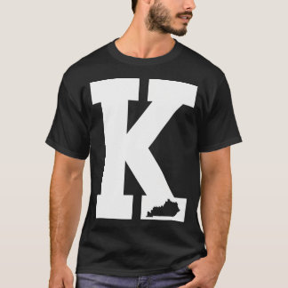  letter K Kentucky Blue T-shirt