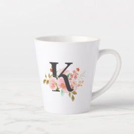Letter K Latte Mok