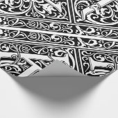 Letter K Middeleeuws Monogram Art Nouveau Cadeaupapier (Hoek)