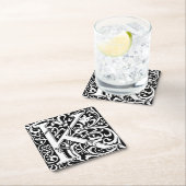 Letter K Middeleeuws Monogram Art Nouveau Kartonnen Onderzetters (Insitu)