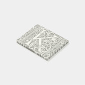 Letter K Middeleeuws Monogram Art Nouveau Post-it® Notes (Schuin)