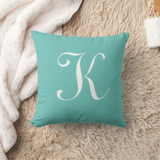 Letter K Monogram Initiaal Aangepast Kussen (Deken)