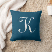 Letter K Monogram Initiaal Aangepast Kussen (Deken)
