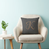 Letter K Monogram Initiaal Aangepast Kussen (Stoel)