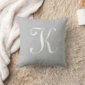 Letter K Monogram Initiaal Aangepast Kussen (Deken)