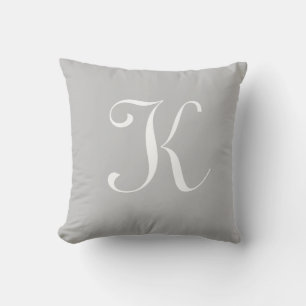 Letter K Monogram Initiaal Aangepast Kussen