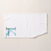 Letter K Monogram Initial Bath Gift Set Bad Handdoek (Handdoek)