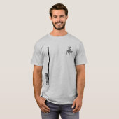 Letter K Monogram Persoonlijke naam Minimalistisch T-shirt (Voorkant volledig)