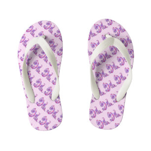 Letter K monogram teenslippers voor doodle kunst