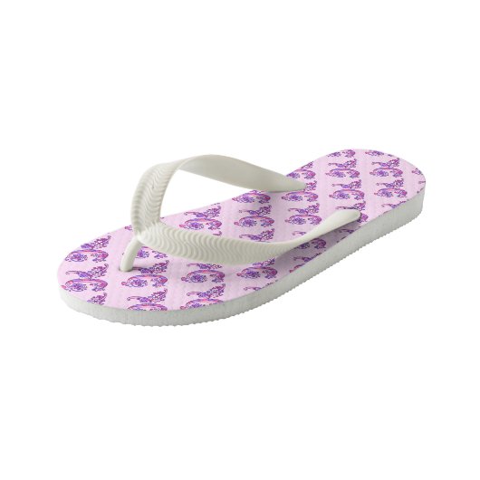 Letter K monogram teenslippers voor doodle kunst (Schuin)