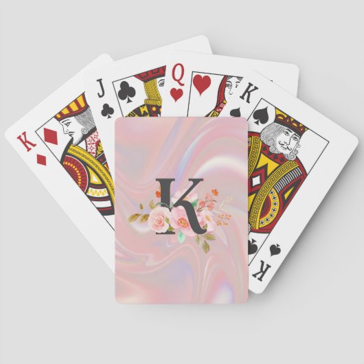 Letter K Pokerkaarten (Achterkant)