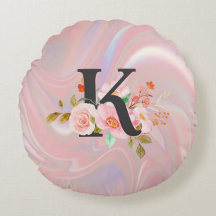 Letter K Rond Kussen