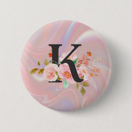 Letter K Ronde Button 5,7 Cm