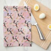 Letter K Theedoek (Quarter Fold)