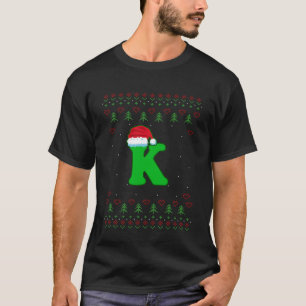 Letter K Vader Kerstman Sinterklaas Pet Alfabet T-shirt
