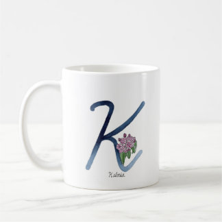 Letter "K" waterverf initiaal mok