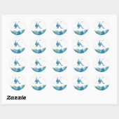 *~* LETTER K - Zee Ocean Beach Envelope Sticker (Vel)