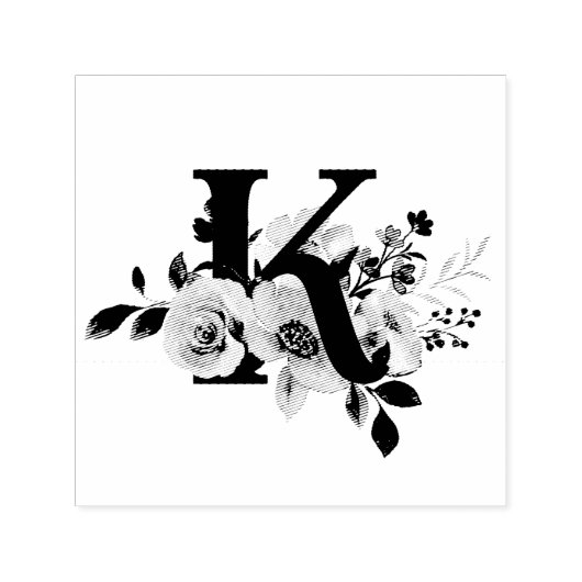 Letter K Zelfinktende Stempel (Design)