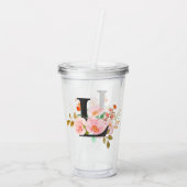 Letter L Acryl Drinkbeker (Achterkant)