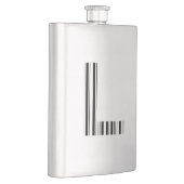 LETTER L BAR CODE Eerste Initiaal Barcodepatroon Heupfles (Rechts)