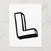 Letter L Briefkaart (Voorkant)
