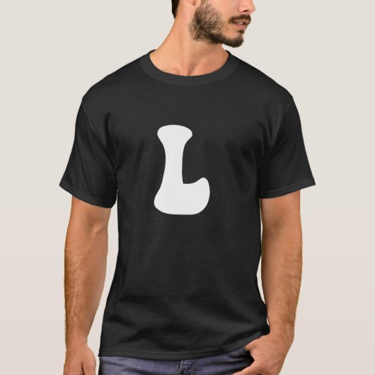 Letter L Capital Alphabet Team Groups Costume Matc T-shirt (Voorkant)