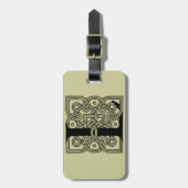 Letter L  Celtic Knot Monogram Bagagelabel (Voorkant verticaal)