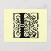 Letter L  Celtic Knot Monogram Briefkaart (Voorkant)