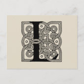 Letter L  Celtic Knot Monogram Briefkaart (Voorkant)