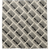 Letter L  Celtic Knot Monogram Douchegordijn (Voorkant)