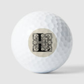 Letter L  Celtic Knot Monogram Golfballen (Voorkant)