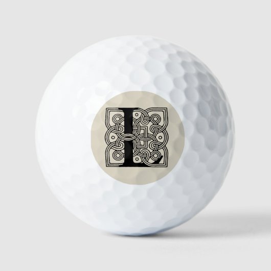 Letter L Celtic Knot Monogram Golfballen (Voorkant)