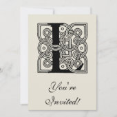 Letter L  Celtic Knot Monogram Kaart (Voorkant)
