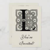 Letter L  Celtic Knot Monogram Kaart (Voorkant / Achterkant)