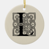 Letter L  Celtic Knot Monogram Keramisch Ornament (Voorkant)