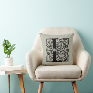 Letter L Celtic Knot Monogram Kussen