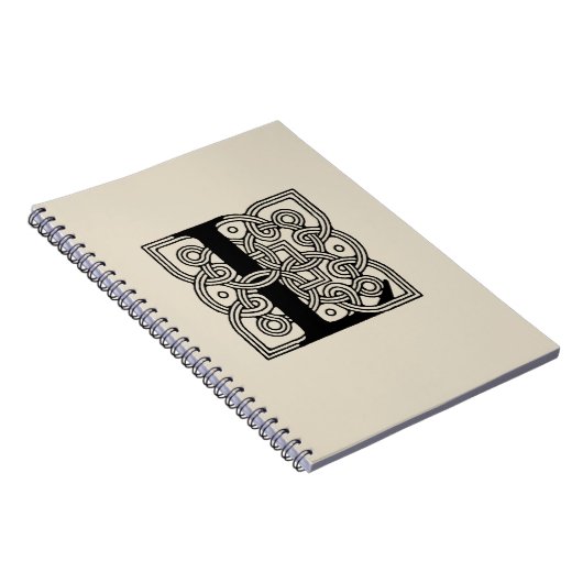 Letter L Celtic Knot Monogram Notitieboek (Rechterzijde)