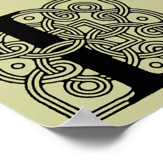 Letter L  Celtic Knot Monogram Poster (Hoek)