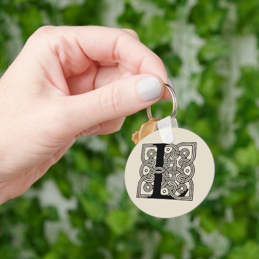 Letter L Celtic Knot Monogram Sleutelhanger (Hand)