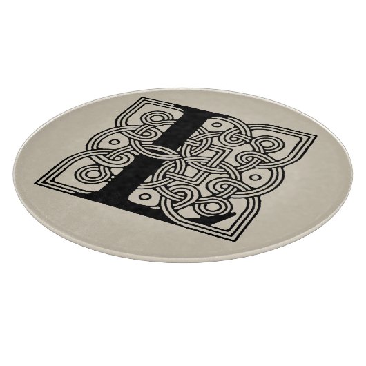 Letter L  Celtic Knot Monogram Snijplank (Hoek)