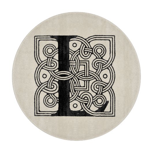 Letter L  Celtic Knot Monogram Snijplank (Voorkant)
