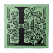 Letter L  Celtic Knot Monogram Tegeltje (Voorkant)